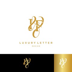 I & F / IF logo initial vector mark. Initial letter I and F IF logo luxury vector logo template.
