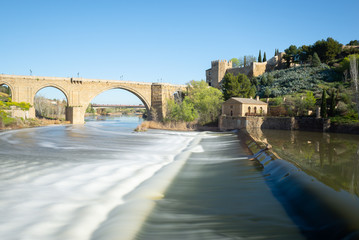 San Martin bridge over Tagus river, Toledo, Spain