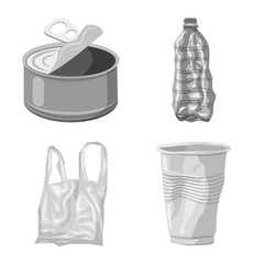 Isolated object of order and recycling symbol. Collection of order and sort stock vector illustration.