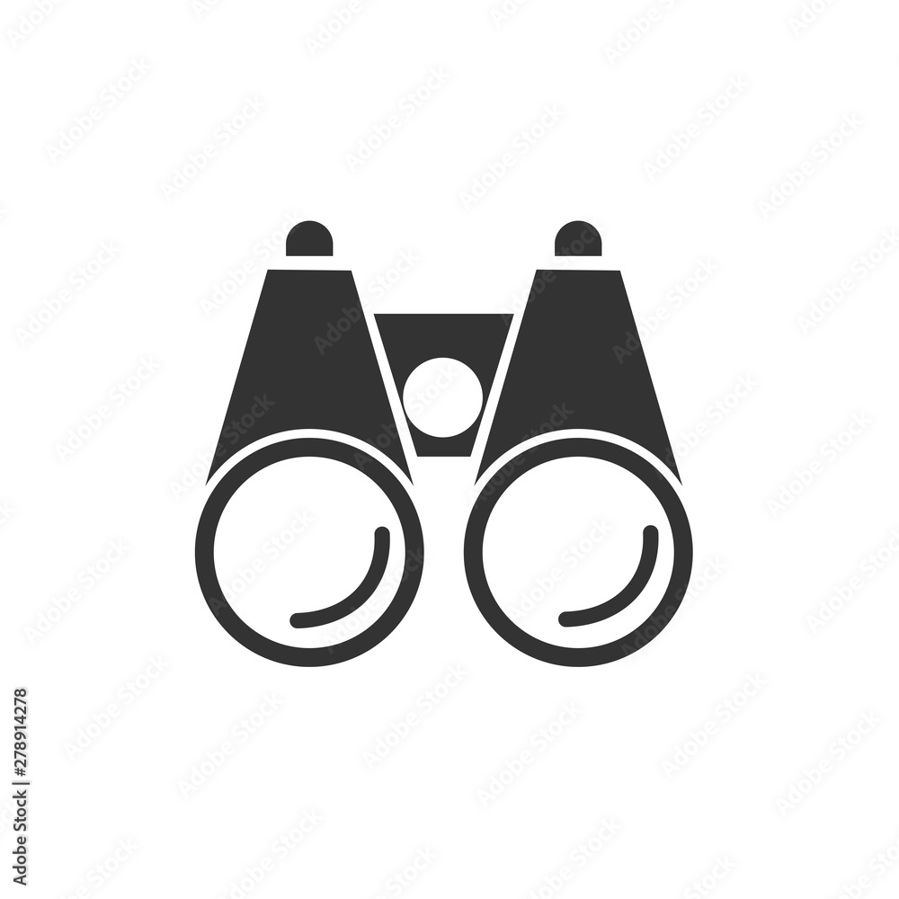 Poster binoculars icon template color editable. binoculars symbol vector sign isolated on white background.