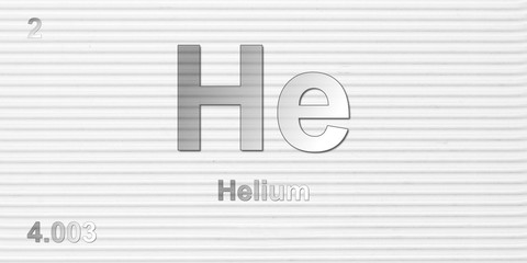Helium chemical element  physics and chemistry illustration backdrop