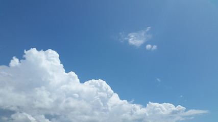 Fototapeta na wymiar Fluffy clouds in the sky