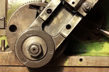 Mechanical industry old machinery lathe