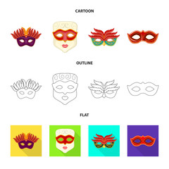 Isolated object of luxury and celebration icon. Set of luxury and hide stock symbol for web.