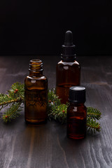 Fir pine or spruce essential oil