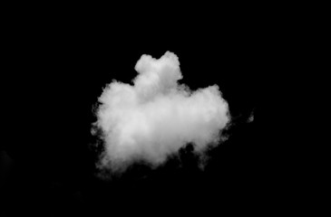 Cloud isolated on a black background
