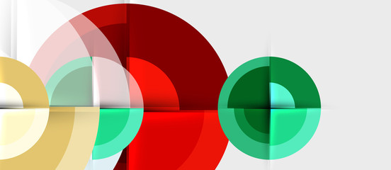 Obraz premium Circular geometrical design template