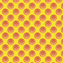 seamless pattern with fruits,yellow and orange color,watercolor hand drawing,lemon and orange