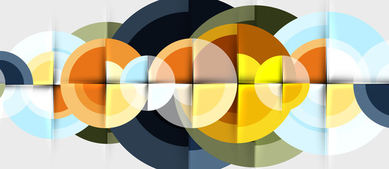 Circular geometrical design template