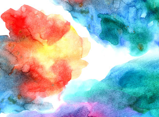 Global Warming,  watercolor background, texture, paper, abstract, color