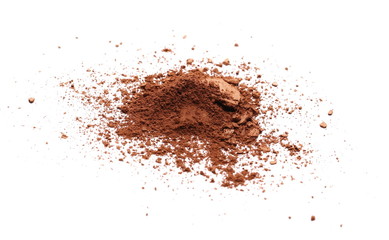 Face powder makeup isolated on white background