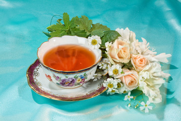 Composition With Flowers