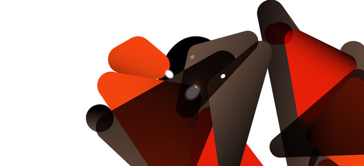 Triangle geometric background in trendy style on light background. Retro vector illustration. Colorful bright. Trendy modern style. Vector business illustration.