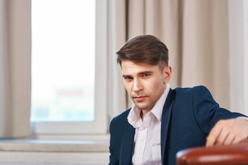 portrait of a businessman in office