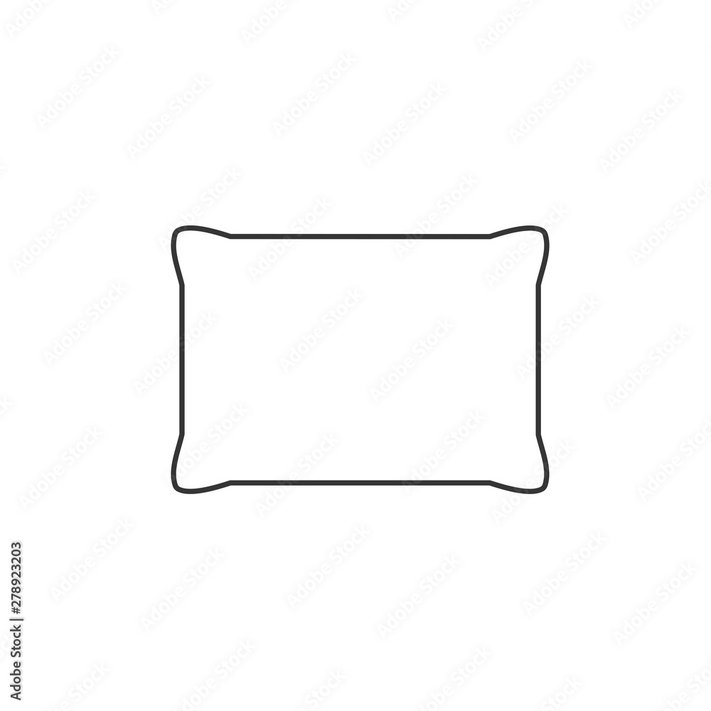 Aufkleber pillow icon template color editable. pillow symbol vector sign isolated on white background. simple 