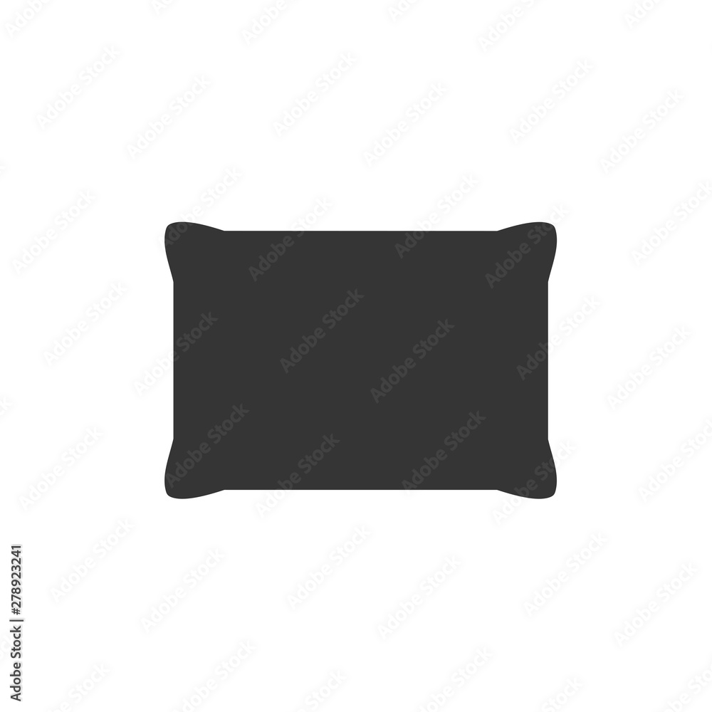 Poster pillow icon template color editable. pillow symbol vector sign isolated on white background. simple 