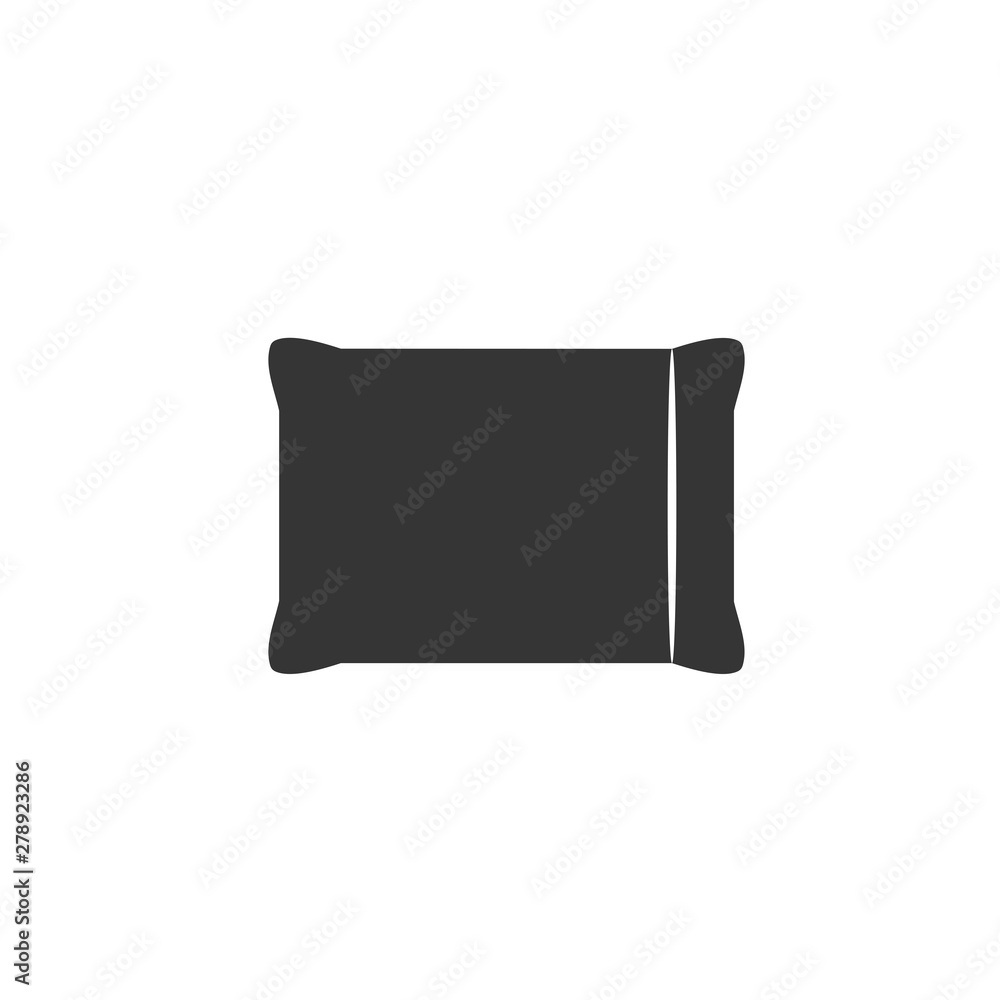 Leinwandbilder pillow icon template color editable. pillow symbol vector sign isolated on white background. simple 