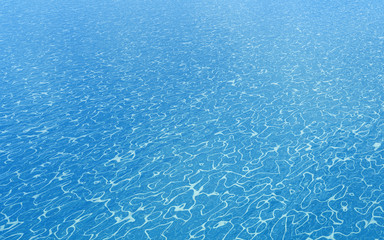 The tropical surface of the water made in 3D Render