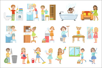 Fototapeta premium Hard Candy Colorful Simplified Icons Set