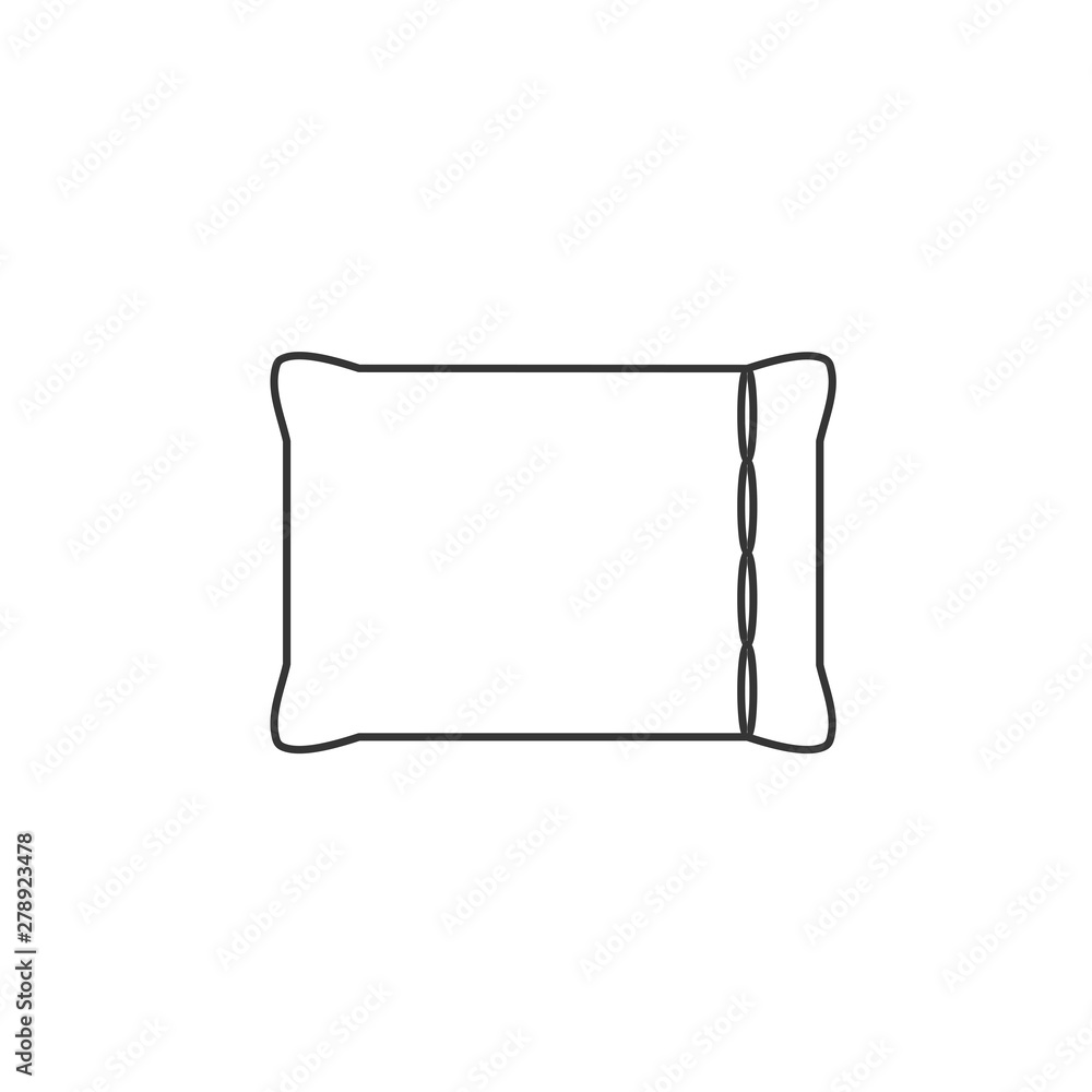 Poster pillow icon template color editable. pillow symbol vector sign isolated on white background. simple 