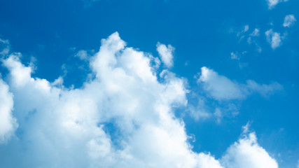 하늘, 구름, 올려다봄, 