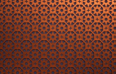 Exotic metal background. Ornamental metal latticework.