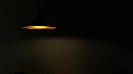 조명, 까페, 무드, 홀로, 주황, 