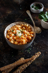 Ditalini pasta with chickpeas
