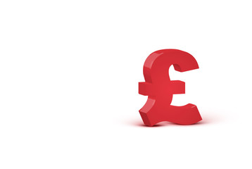 3D red realistic character, vector illustration