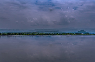 The View and Reflection of Soyang River, Chuncheon korea