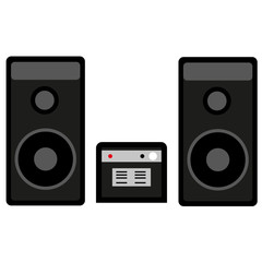 Big two subwoofer speakers