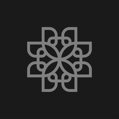 Abstract Mandala or Nature Logo Design Vector