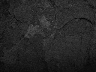 Black stone, slate texture background.