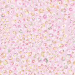 Circles seamless pattern. Watercolor hand painted background.
