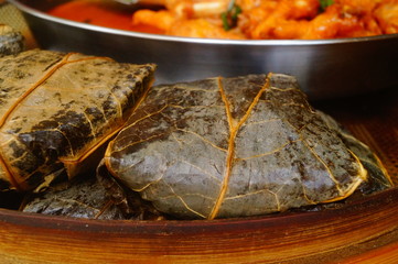Traditional Chinese snack glutinous rice chicken
