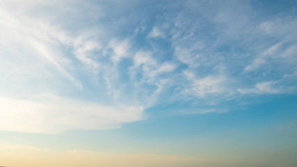 Obraz premium Clouds and blue sky is the background.
