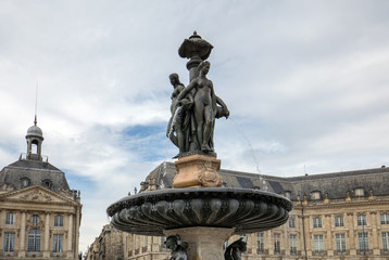  Fountain of the Three Graces, Place de la Bourse, Bordeaux, France