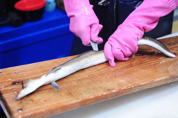 Fish Cutting and Cleaning and preparing