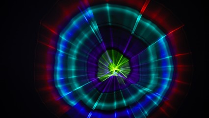 Spiel mit Licht Farben und Bewegung