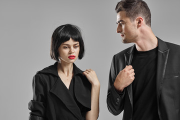 man and woman talking on the phone