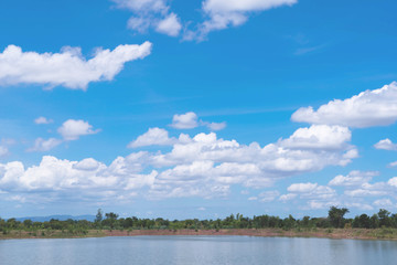 blue sky with clouds