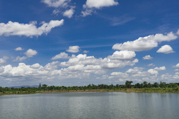 blue sky with clouds