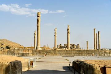 Persepolis (Takht-e-Jamshid or Taxt e Jamsid or Throne of Jamshid), capital of the Achaemenid Empire, Shiraz, Fars, Iran, June 24, 2019