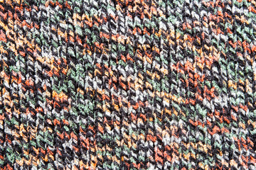knitting.Texture knitted products gradient color close-up