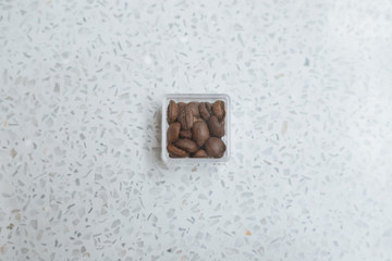 Blend Coffe beans in small box