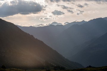 Landscape of the Parc Natural de la Vall de Sorteny, Pyrenees, Andorra.