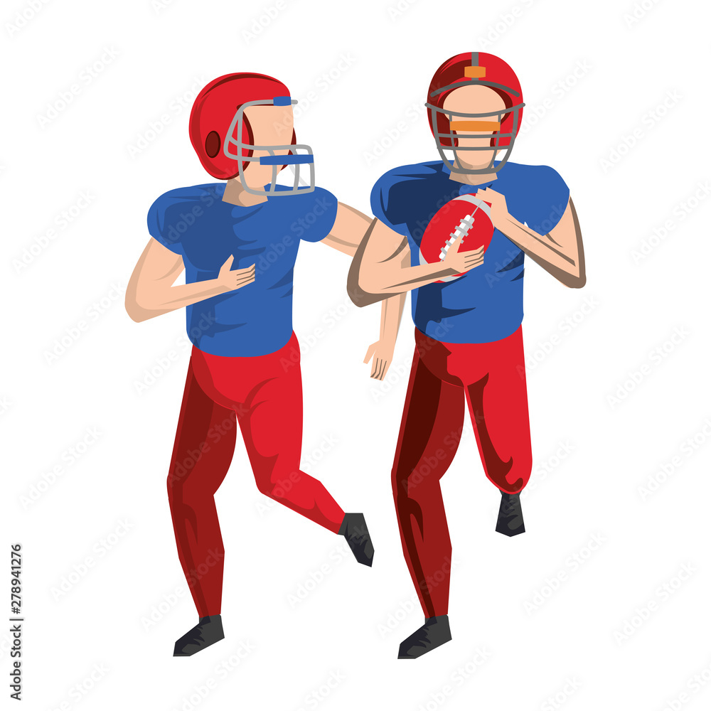 Wall mural american football sport game cartoon