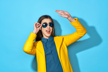 young woman with sunglasses