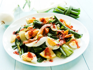 Daylily flowers salad