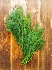 Dill on wood